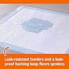 Dog and Puppy Training Pads, Leakproof, 5-Layer Design with Quick-Dry Surface, Regular, Pack of 50, Blue