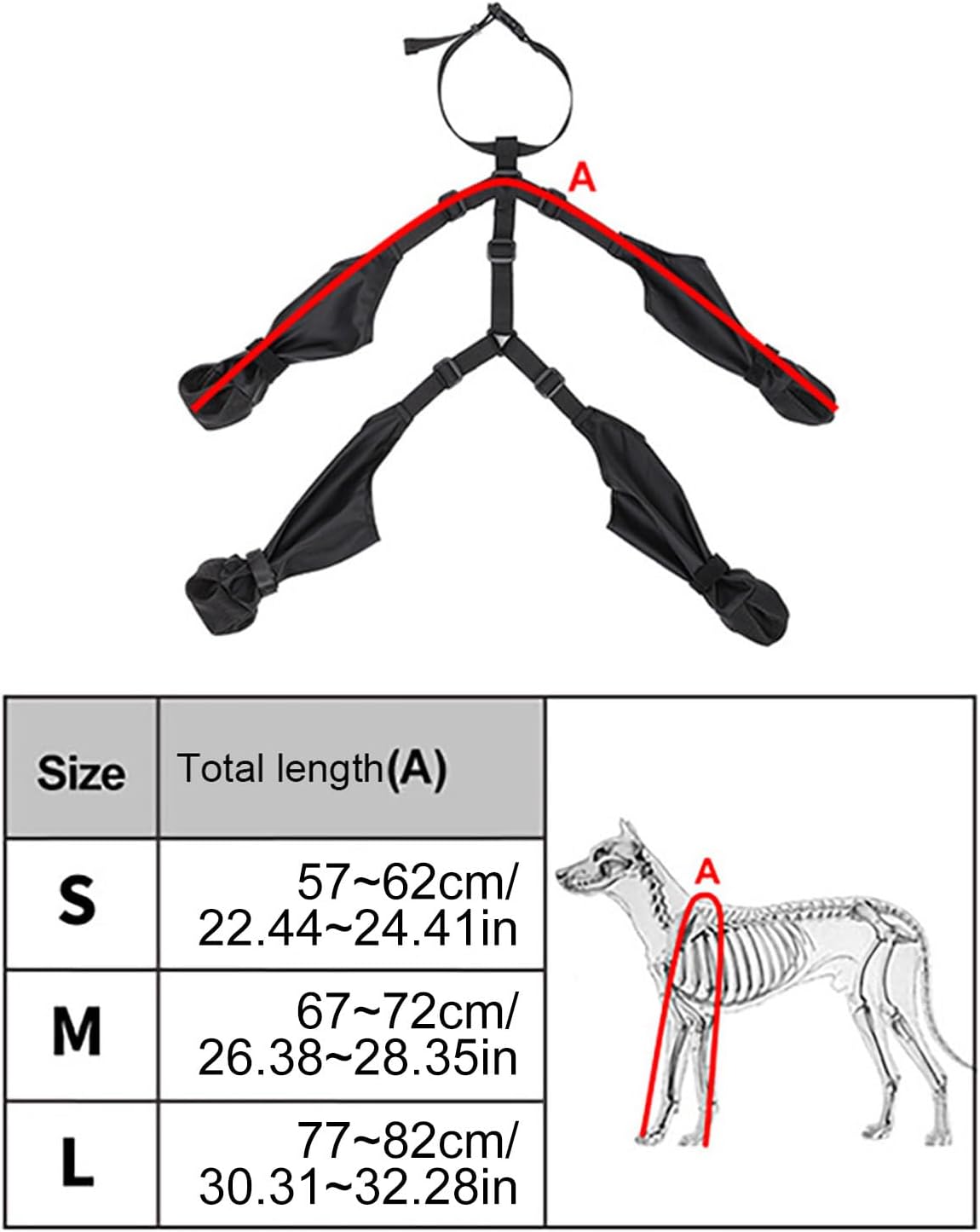 Dog Shoes Waterproof - Adjustable Dog Pants | Dog Boots Paw Protectors Socks | Dog Boot Leggings With Suspenders | Anti-Slip Protects From Winter Dog Boots Leg Protectors With Suspenders | FREE SHIPPING