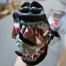 Dog Mouth Mask Padded Latex Rubber Dog Muzzle Halloween Movie & Tv Headdress Latex Props Animal Weird Masks