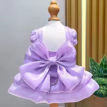 Solid Color Cat Dog Dresses with D-ring for Small Dogs Chihuahua Pomeranian Puppy Summer Pet Clothes vestidos para perritas