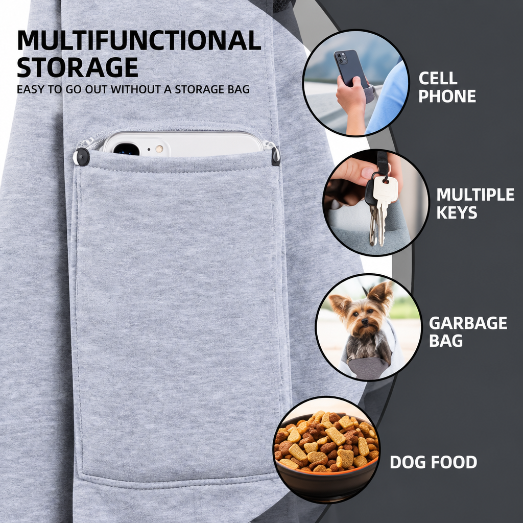 Cotton Comfortable Dog Bag Pet Out Crossbody Shoulder Bag Outdoor Travel Portable Cat Puppy Sling Bag Pet Carrying Supplies