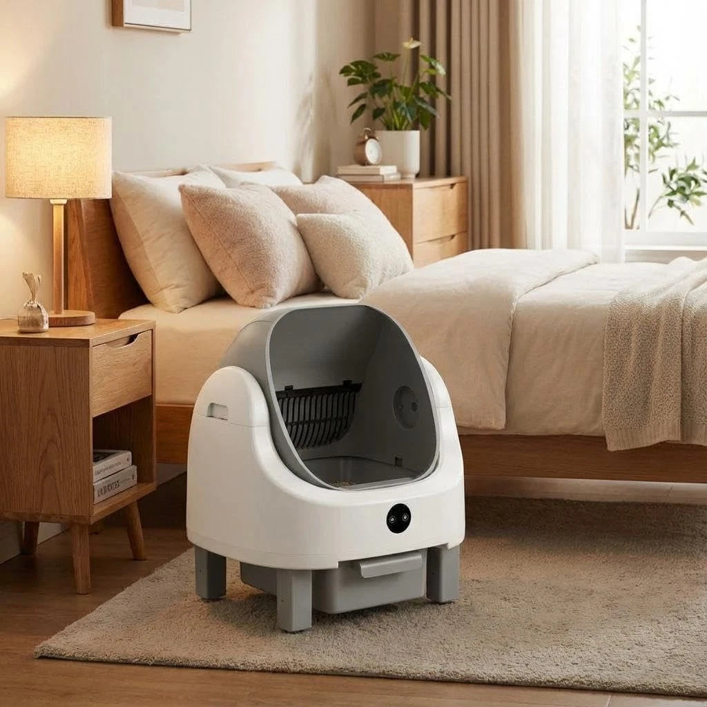 Large Automatic Self-Cleaning Cat Litter Box with APP Control for Multiple Cats