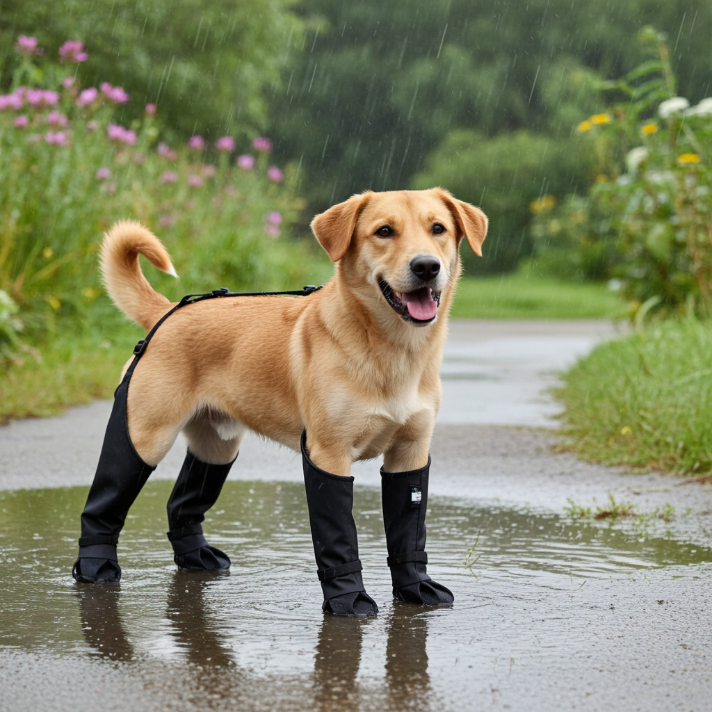 Adjustable Pet Rain Boots, Non-slip Breathable Dog Shoes with Safety Buckles for Paw Protection, Lightweight and Easy to Wear |FREE SHIPPING