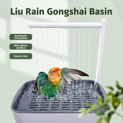 premium USB electric parrot bird bath tub circulating water fountain UK Happy Furry