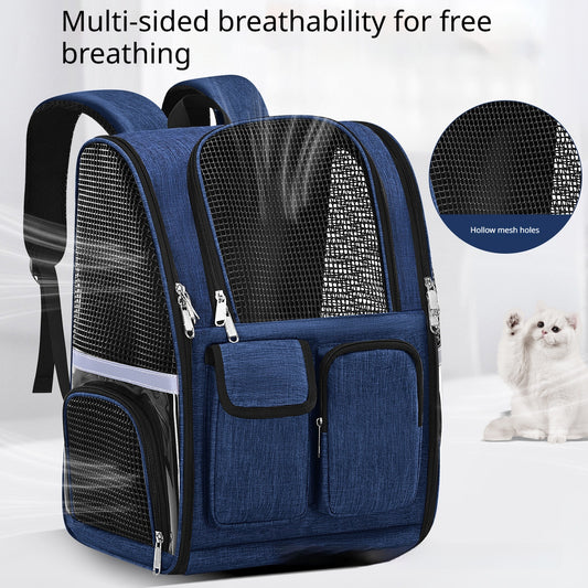 little bee design cat dog carrier bag breathable safety zippers UK Happy Furry
