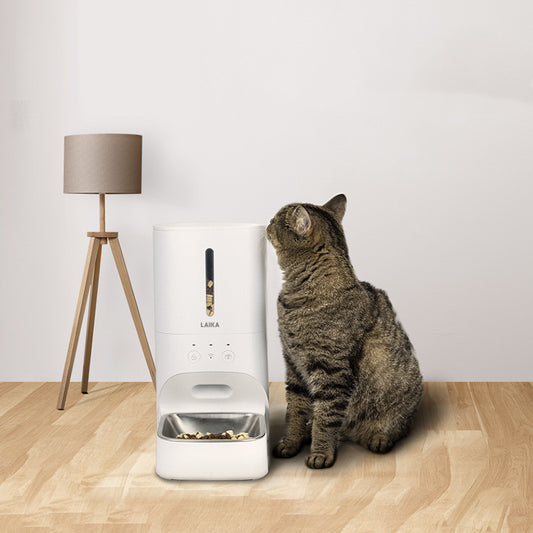pet automatic intelligent feeder timing quantitative remote control UK Happy Furry