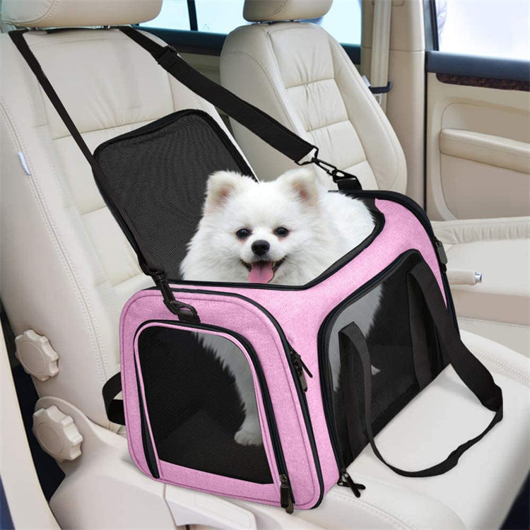portable rolling pet travel carrier handle large capacity UK Happy Furry
