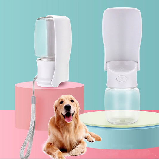 Happy Furry UK Foldable Dog Water Bottle Leakproof Travel Water Dispenser.