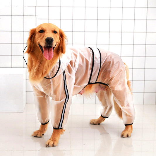 large dog waterproof raincoat outdoor rain jacket big dogs UK Happy Furry