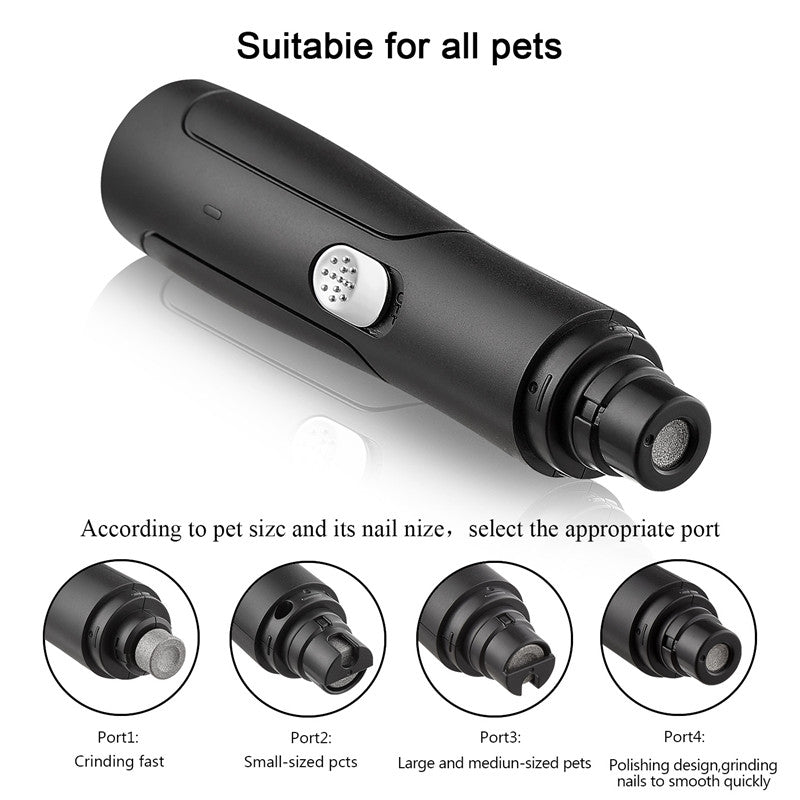 rechargeable USB pet automatic dog nail grinder animal clipper UK Happy Furry