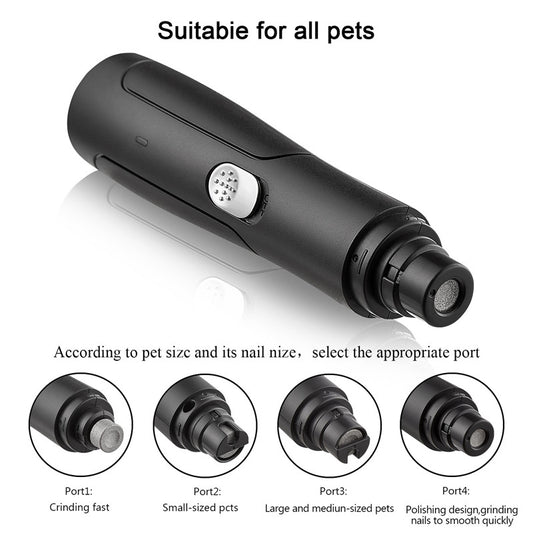 rechargeable USB pet automatic dog nail grinder animal clipper UK Happy Furry