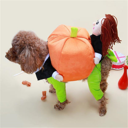 pet halloween pumpkin decoration clothes accessories UK Happy Furry