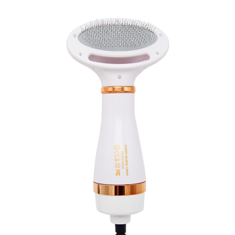 two in one pet hot air comb hair dryer one click hair removal UK Happy Furry