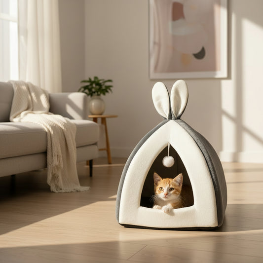 cat house villa bed small dog kennel UK Happy Furry