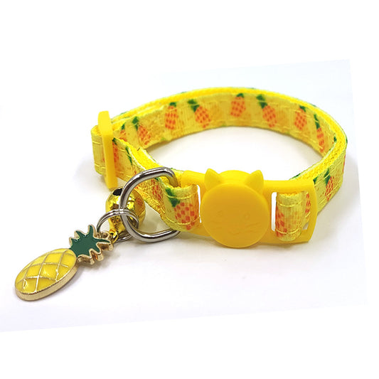 pet print bell cat collar strap UK Happy Furry