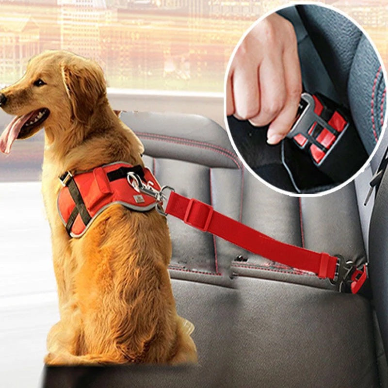 adjustable pet cat dog car seat belt safety harness lead clip vehicle UK Happy Furry
