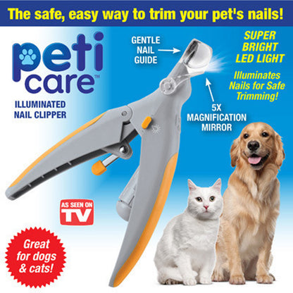 multifunctional magnifying glass pet nail clippers with light UK Happy Furry