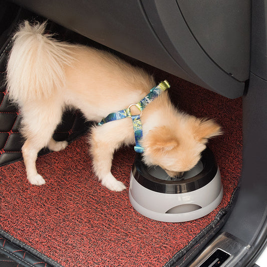 Happy Furry UK Anti-Splash Non-Slip Dog Travel Water Bowl for Mess-Free Drinking.