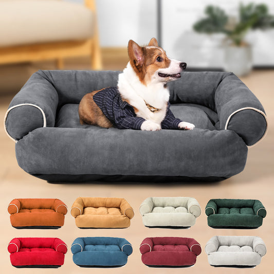 dog sofa bed sleeping bag kennel cat puppy winter warm cushion UK Happy Furry