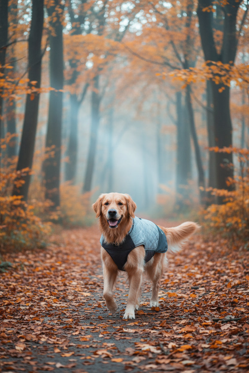 premium reversible double sided waterproof dog jacket autumn winter Happy Furry UK