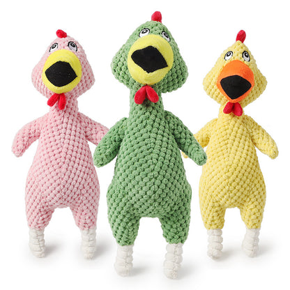 Happy Furry UK Squeaky Pineapple and Screaming Chicken Interactive Dog Toys for Chewing and Play.