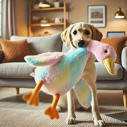 soft colourful duck plush toy 50cm anxiety relieving companion dog cat UK Happy Furry