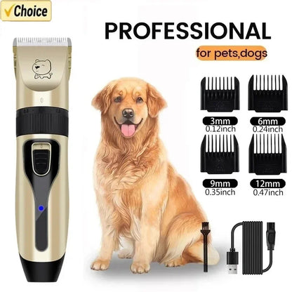 professional USB rechargeable pet hair clipper dog cat grooming trimmer UK Happy Furry