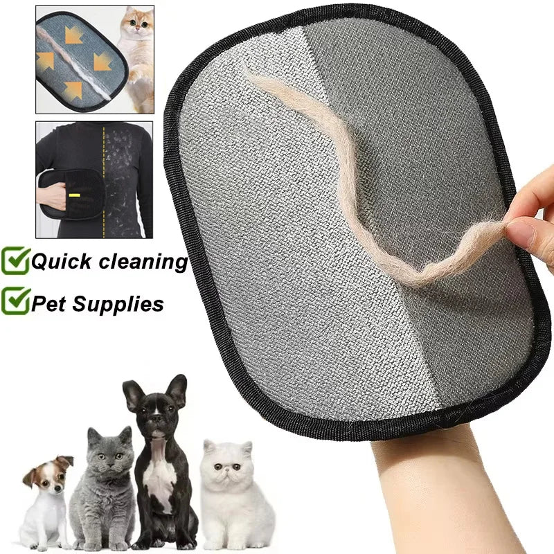 portable washable pet hair remover gloves clothes dehairing UK Happy Furry