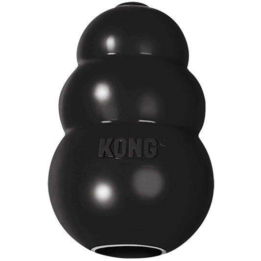 KONG extreme dog toy toughest natural rubber black chew fetch UK Happy Furry
