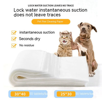 Pet Disposable Pee Paper Dog Pee Pad Suction Diaper Diaper Deodorization Pet Cat Training Toilet Supplies
