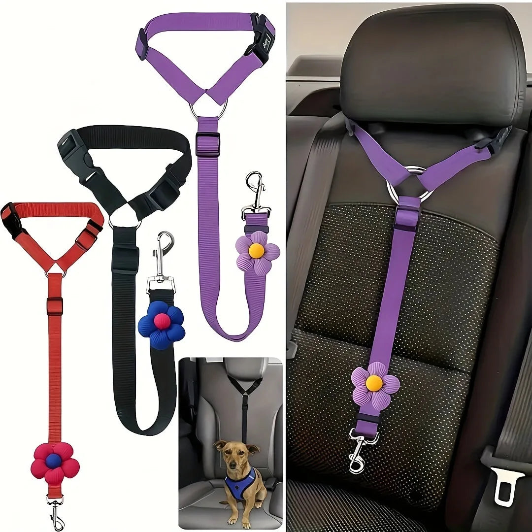 Dog Seat Belt for Vehicle SecurePet Car Tether Safety Leash for Dogs ,Dog Seatbelt Tether Dog Accessories