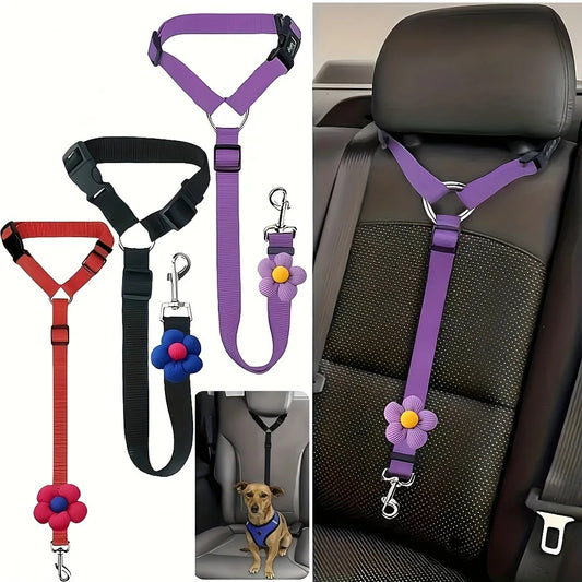Dog Seat Belt for Vehicle SecurePet Car Tether Safety Leash for Dogs ,Dog Seatbelt Tether Dog Accessories
