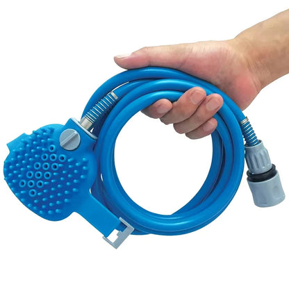 Pet Dog Bath Tool, Bath Brush, Comb, 2-In-1 Cleaning Baths Silicone Hose Nozzle, Handheld Massage Brush, Pet Cleaning Baths Tool