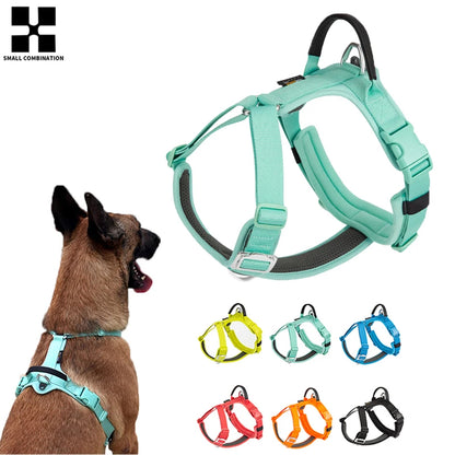 no pull reflective dog harness adjustable nylon small breeds UK Happy Furry