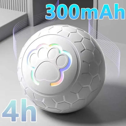 smart electronic dog ball USB automatic bouncing RGB lights cat UK Happy Furry