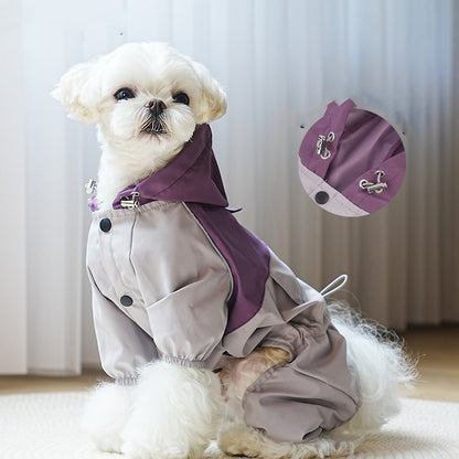 pet raincoat small medium dog clothing waterproof UK Happy Furry