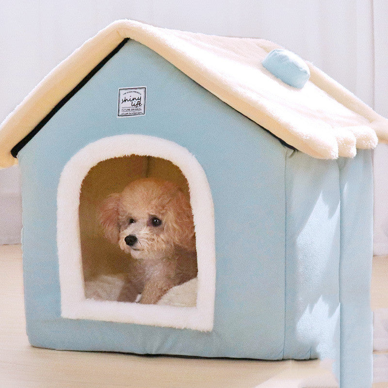 dog kennel house warm closed pet supplies UK Happy Furry