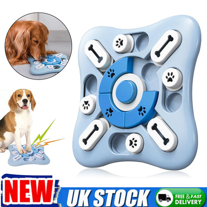 dog interactive puzzle IQ toy treat food game mental stimulation UK Happy Furry