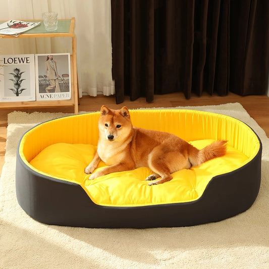 dog bed pet nest cat mat comfortable sleeping UK Happy Furry