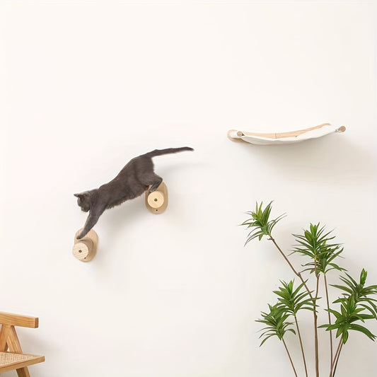 wall cat tree space saving indoor activity centre sisal climbing tube UK Happy Furry
