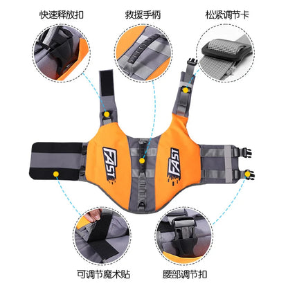 Pet Swimming Life Jacket Safety Vest for Dogs Swim Fashion Adjustable Reflective in Pool or Surfing Drifting Dog Life Vest   | FREE SHIPPING