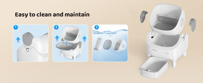 Open-top automatic cat litter box