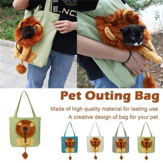 plush reindeer pet carrier backpack winter dog travel bag hand warmers UK Happy Furry