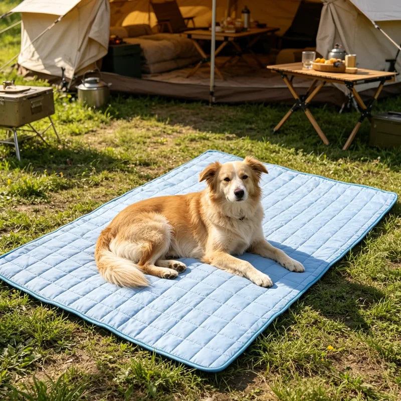 Ice Cool Upgrade Dog Cooling Mat Summer Pet Cold Bed Extra Large For Small Big Dogs Pad Breathable Pet Cold Bed