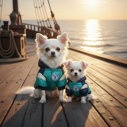 premium waterproof cotton padded pet jacket warm winter coat Happy Furry UK