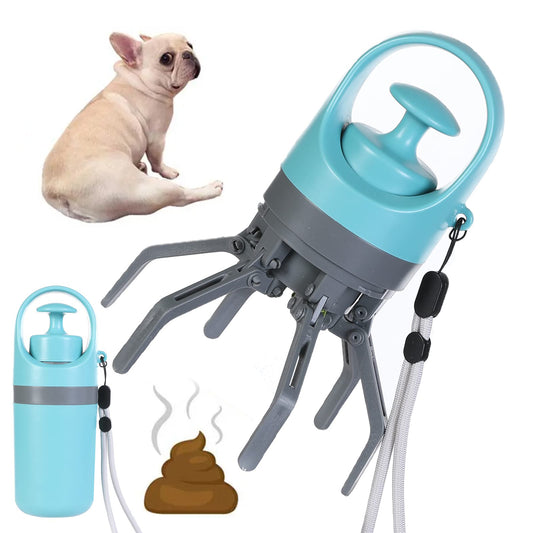 Happy Furry UK Portable Lightweight Dog Pooper Scooper with Built-in Poop Bag Dispenser.