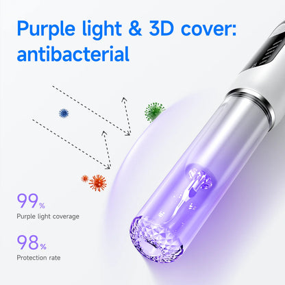 Dog Dental Cleaner For Teeth Tartar Eliminator Waterproof IPX6 Ultrasonic 5 Modes Dental Teeth Scaler For Pet Teeth Cleaning