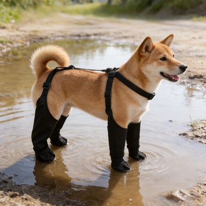 Adjustable Pet Rain Boots, Non-slip Breathable Dog Shoes with Safety Buckles for Paw Protection, Lightweight and Easy to Wear   |FREE SHIPPING