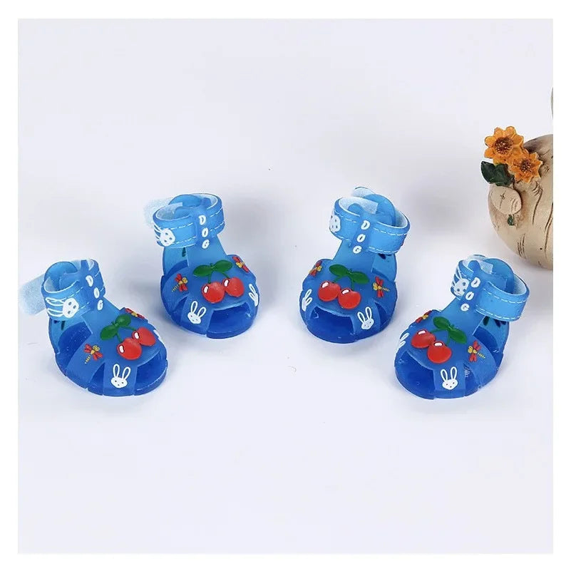 Breathable Pet Shoes Non-Slip Shoes for Small Dogs Trendy Dog Pet Summer Rain Shoes Sandals Waterproof Dog Shoes Dog Supplies   | FREE SHIPPING
