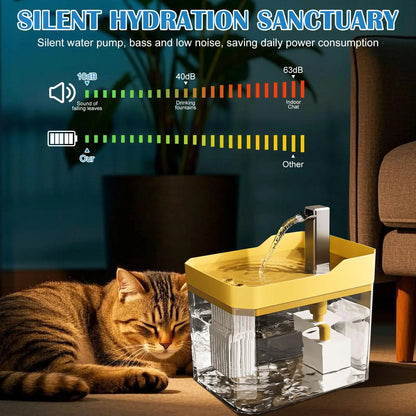 Cat Water Fountain Automatic Water Dispenser USB Live Circulation Filter Pet Drinker Quiet Pet Water Fountain Cat Small Pet